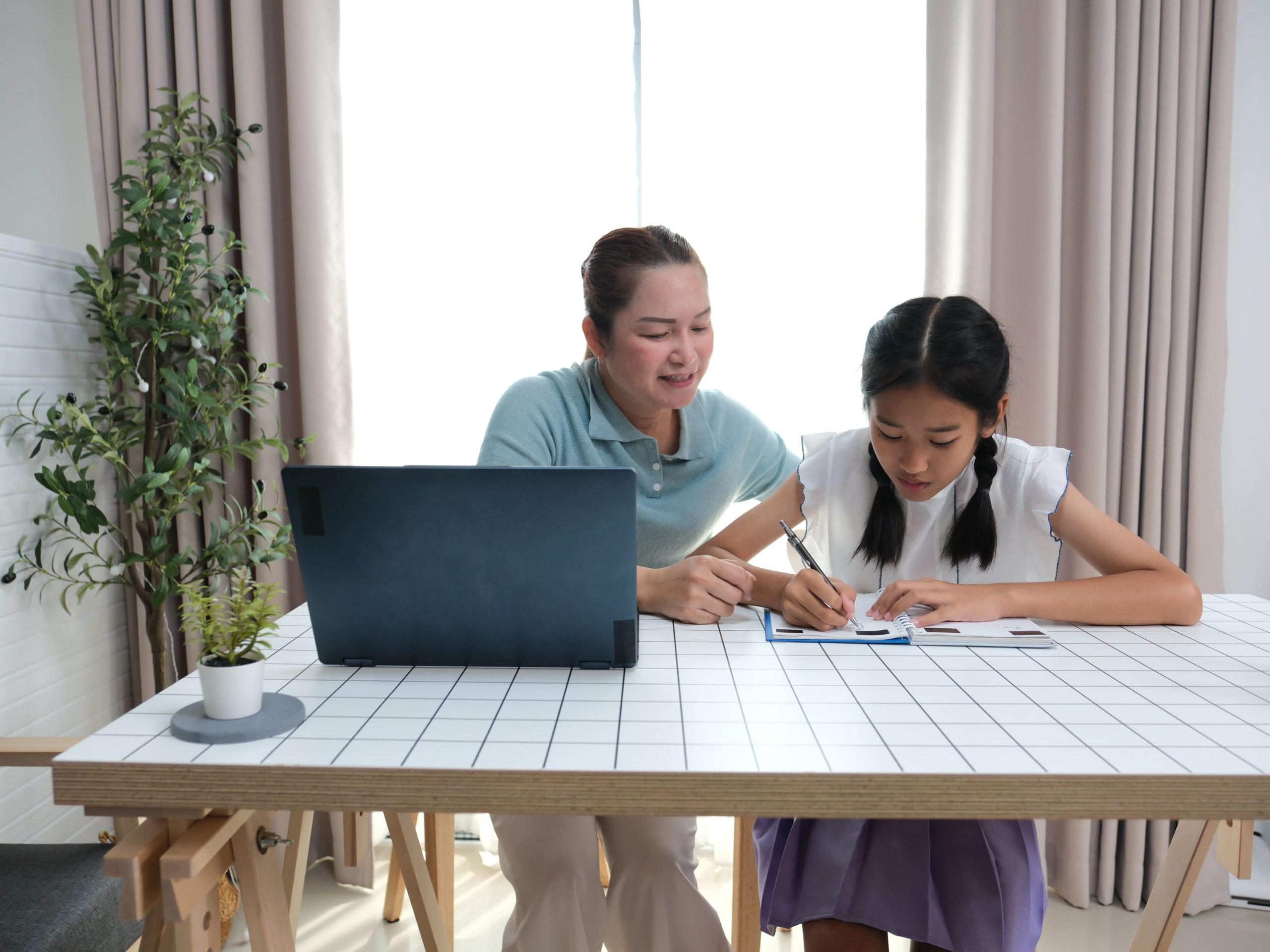 science private tutor in singapore teaching child in the afternoon